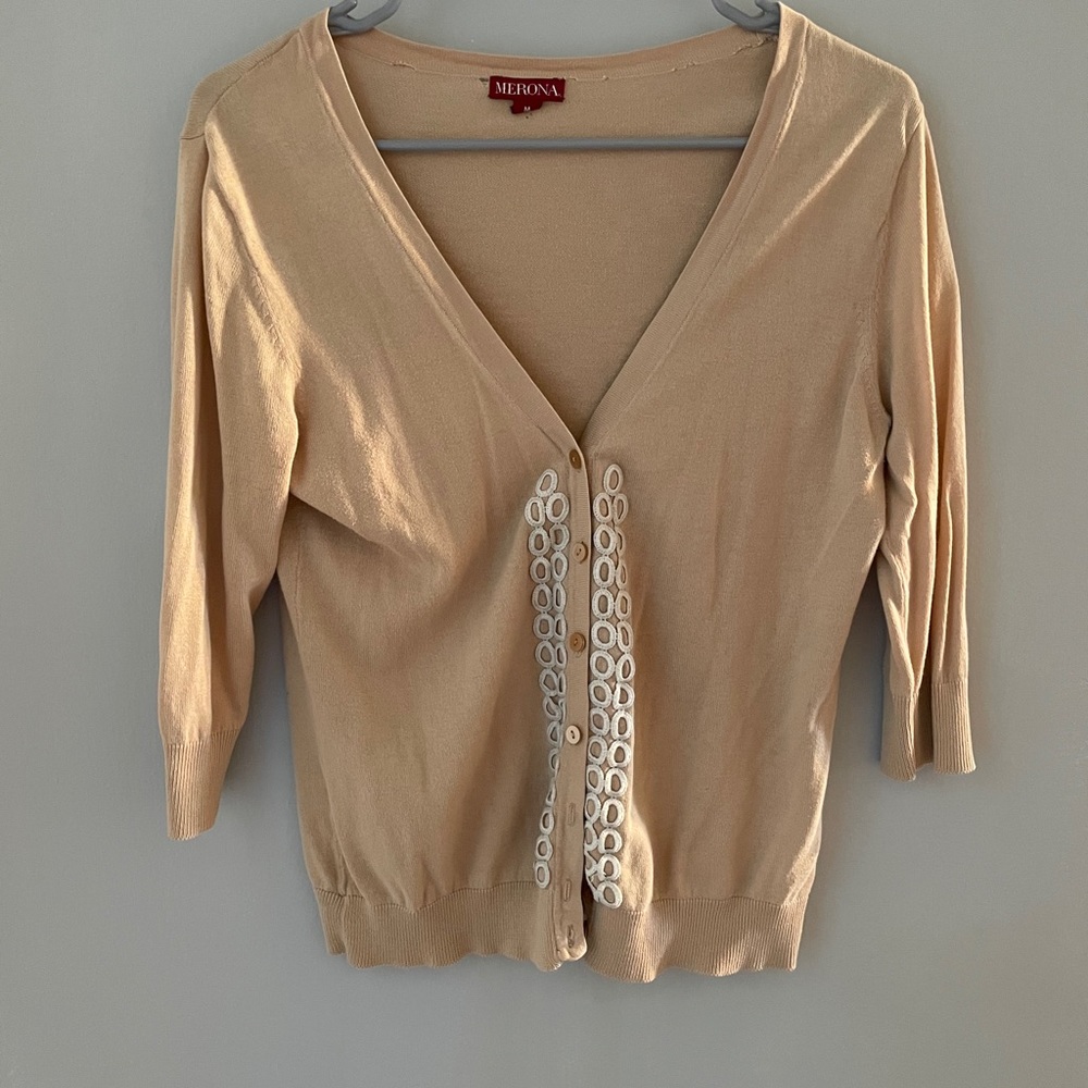 Merona Target Brand Neutral Boho Cardigan
